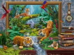 Fantasy with tigers