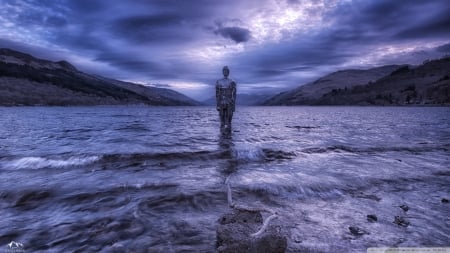 Outdoor Art - lakes, nature, statues, scotland, europe