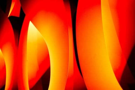 WAVES - orange, designs, abstract, waves