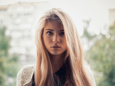 Blonde - girl, Blonde, hair, model