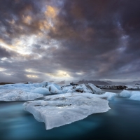 Clouds over Icebergs