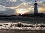 lighthouse morning