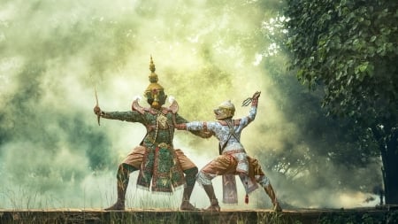 Thai - fight, fantasy, thailand, cg