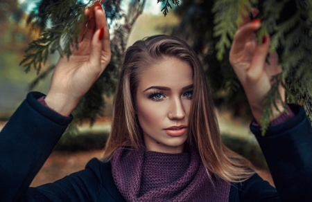 Model - girl, women, hair, Model