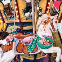 Colorful Wooden Carousel