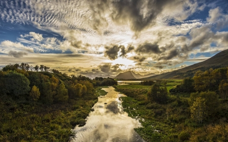 The Lofoten Islands - nature, fun, cool, river, sunset