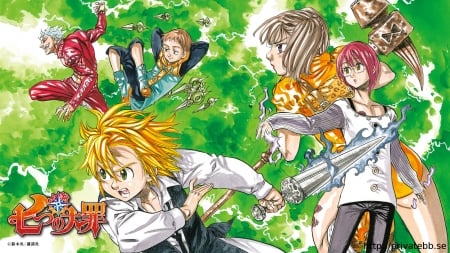 Nanatsu no Taizai - gowther, sin of envy, sin of lust, meliodas, king harlequin, diane, ban, fairy, nanatsu no taizai