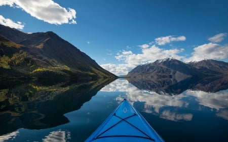 Lake - nature, sky, lake, mountain, water