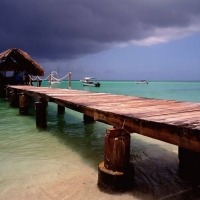 pier in the ocean