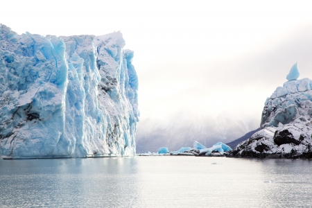 Patagonia - ice, landscape, river, chile, mountains