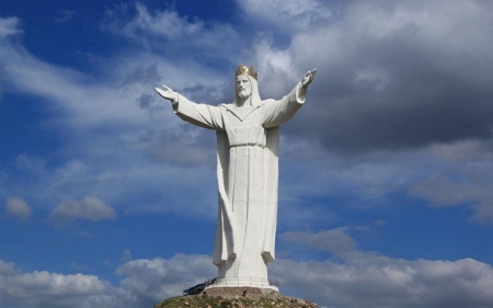 Christ the King - king, christ, statue, poland