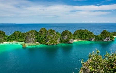 Rocks in Tropical Sea