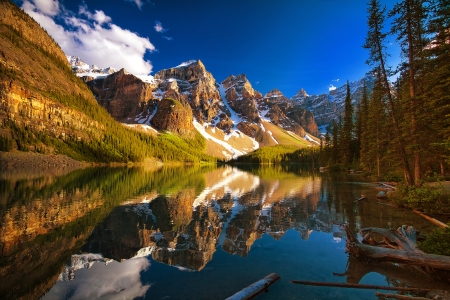 Landscape with mountain and lake