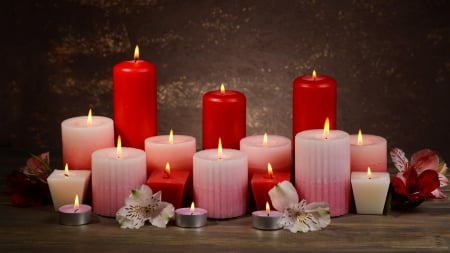 Candle - flower, Candle, fire, spa