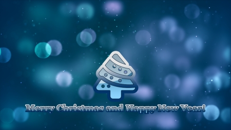 Blue Holidays wallpaper - newyear, abstract, christmas, blue