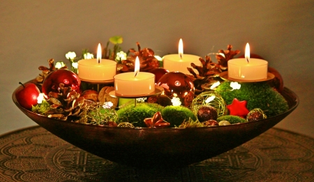 Advent -Wreath - Candles, Decor, Christmas, Advent