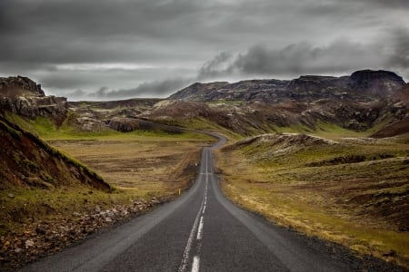 Road - nature, Road, cloud, tree, sky