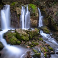 Waterfall on the Bastareny River, Spain