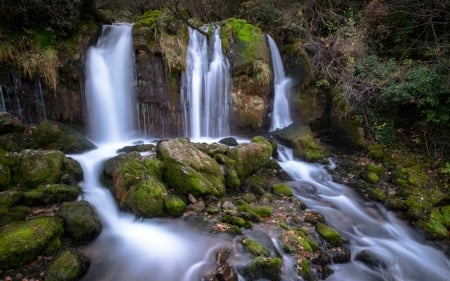 Waterfall on the Bastareny River, Spain - river, nature, waterfall, spain