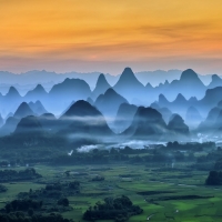 Foggy Morning in China