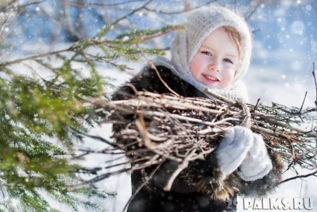 * - abstract, girl, cold, winter