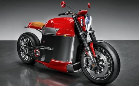 Tesla Model X - bike, concept, electric, Tesla, Model X