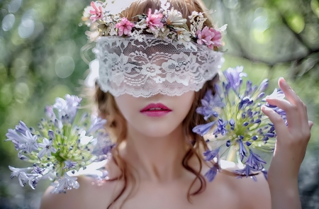 Beauty - summer, woman, model, girl, beauty, flower