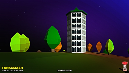 Tower - game, poster, tower, 3d art, unity3d, tanksmash, game art, unity, building