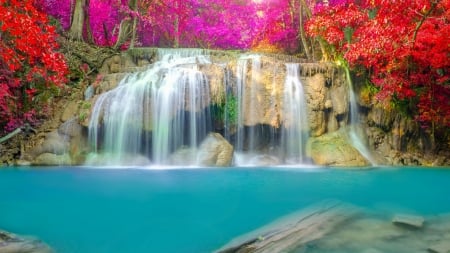 â™¥ - waterfall, nature, water, flowing