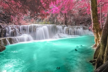 â™¥ - waterfall, nature, water, flowing