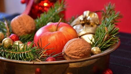 Advent - Nuts, Decor, Advent, Aples, Christmas, Fir