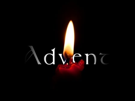 Advent flame - candle, advent, flame, black