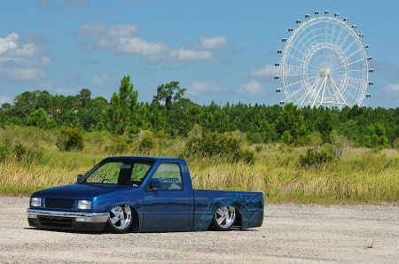 1988-Isuzu-Pickup - 1988, Truck, Blue, Slammed