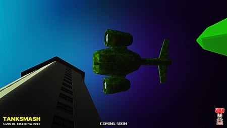 Drone passing by - game, poster, 3dart, unity3d, tanksmash, drone, 3d, unity, gameart