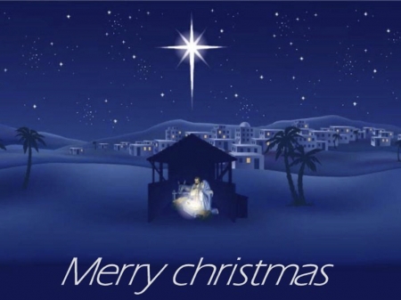 Merry christmas - colorful, jesus, blue, beautiful, bible, orient, merry christmas