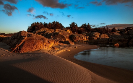 Beach - shore, water, sea, ocean, sand, Beach