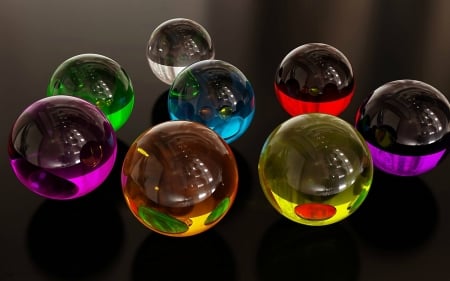 spheres of many color