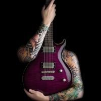 Purple guitar