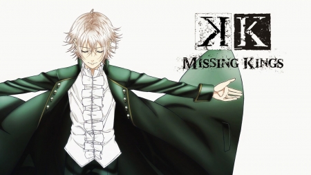 #Nothing - pretty, White Hair, K Missing Kings, White, boy, Anime boy, Kings, Cute boy, Green white dress