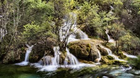 Plethora of Waterfalls  - wide screen, waterscape, scenery, beautiful, photo, photography, waterfalls