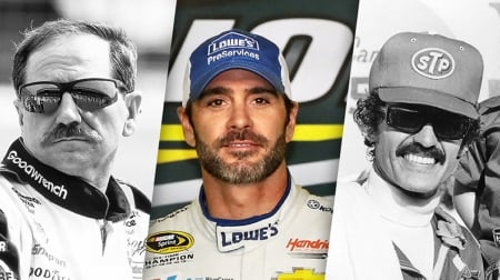 Congratulations Jimmie Johnson - NASCAR, Jimmie Johnson, Richard Petty, beautiful, photography, Dale Earnhardt, photo, wide screen