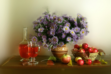 DAISIES - colors, petals, fruit, vase