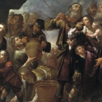 Moses Carve Water from the Cliff