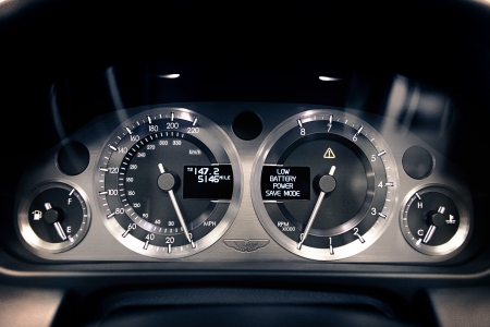 Aston Martin - aston martin, car, interior, auto, speedometer