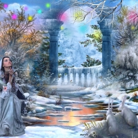 Fantasy winter nature