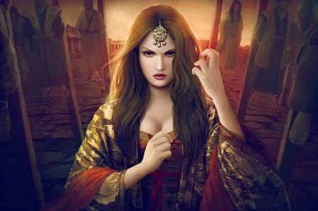 Princess - fantasy, woman, mariowibisono, girl, beauty, princess, luminos