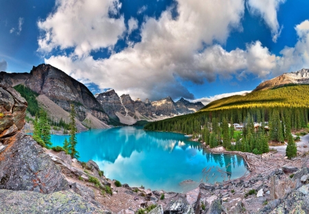 a lake - lake, cool, fun, nature, mountain