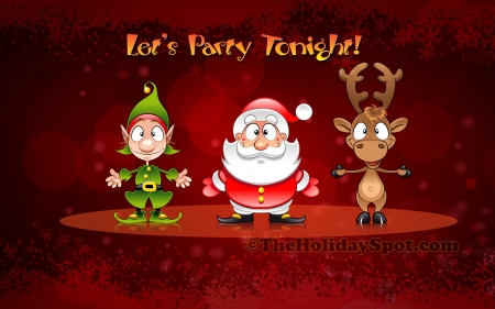 Christmas Party - party, wallpaper, xmas, christmas