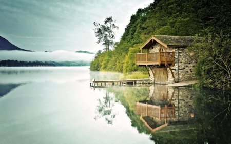 lake house - house, fun, nature, lake, cool