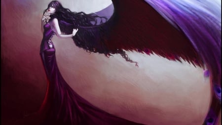 â€¢áƒ¦âœ¿áƒ¦â€¢ - purple, fantasy, angel, art